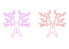 線切割樹1,線切割（gē）圖紙免費下載